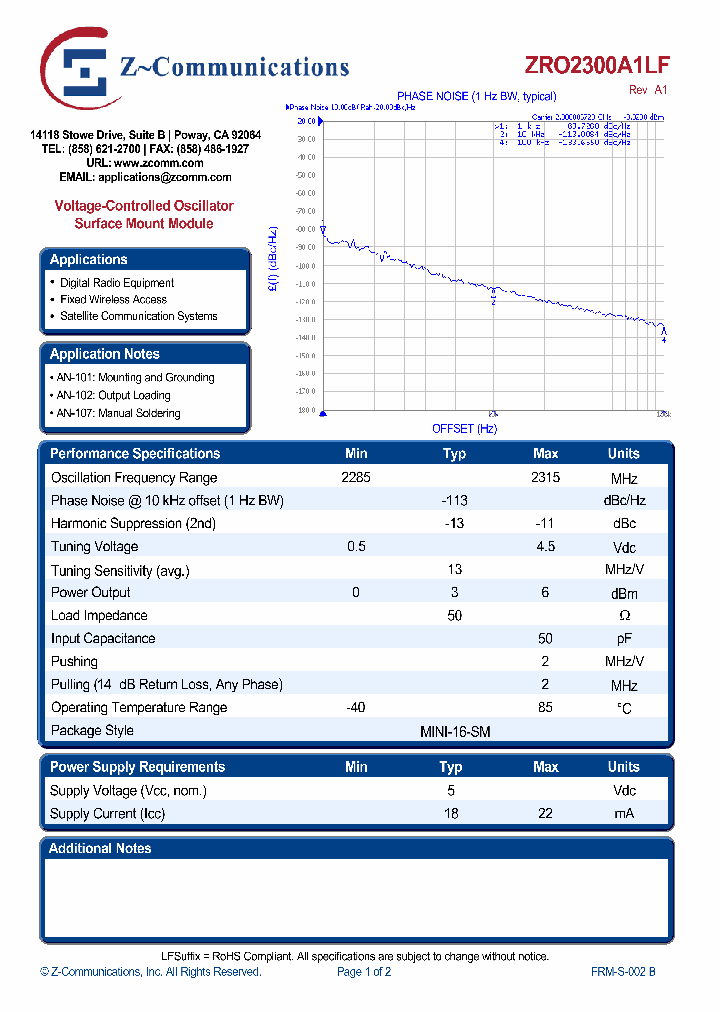 ZRO2300A1LF10_5006939.PDF Datasheet