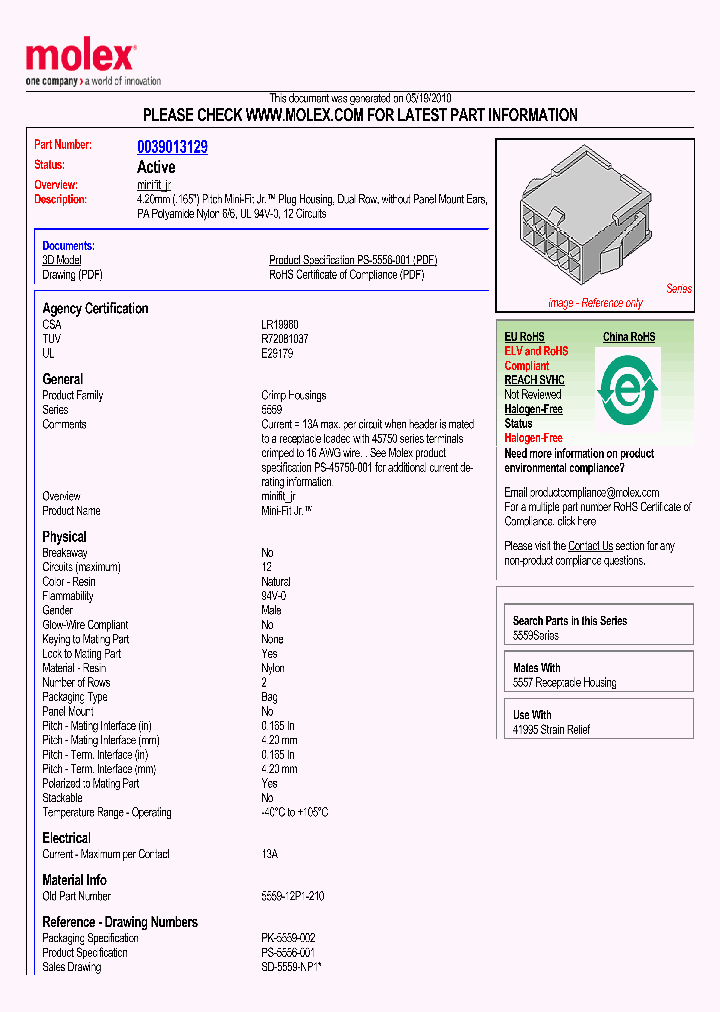 39-01-3129_5039636.PDF Datasheet