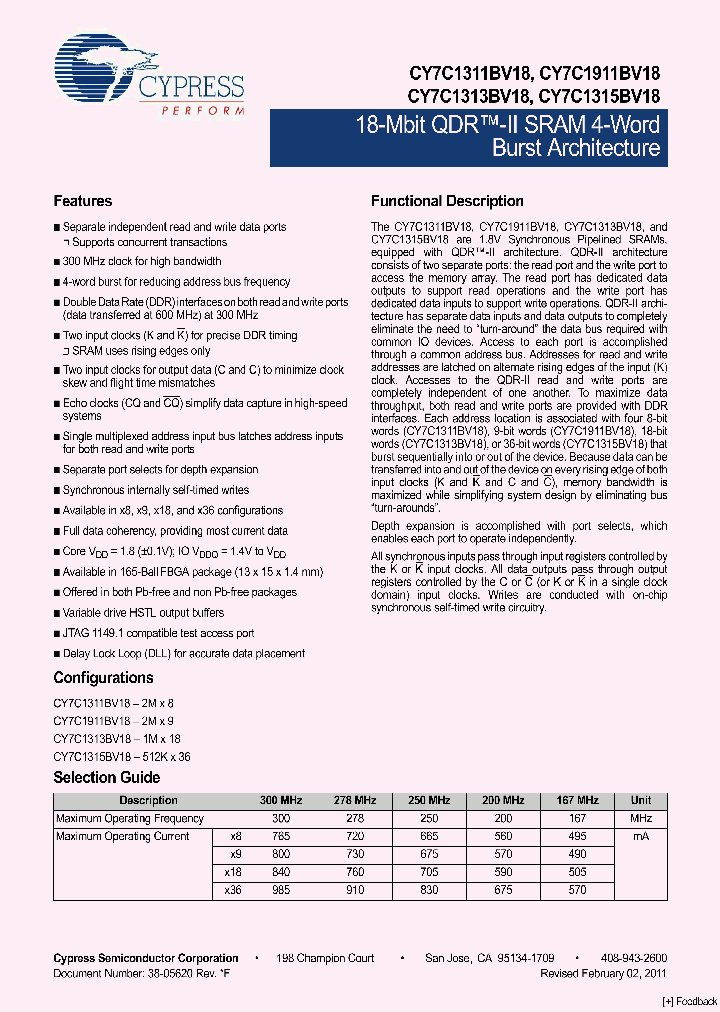 CY7C1313BV18_5042712.PDF Datasheet