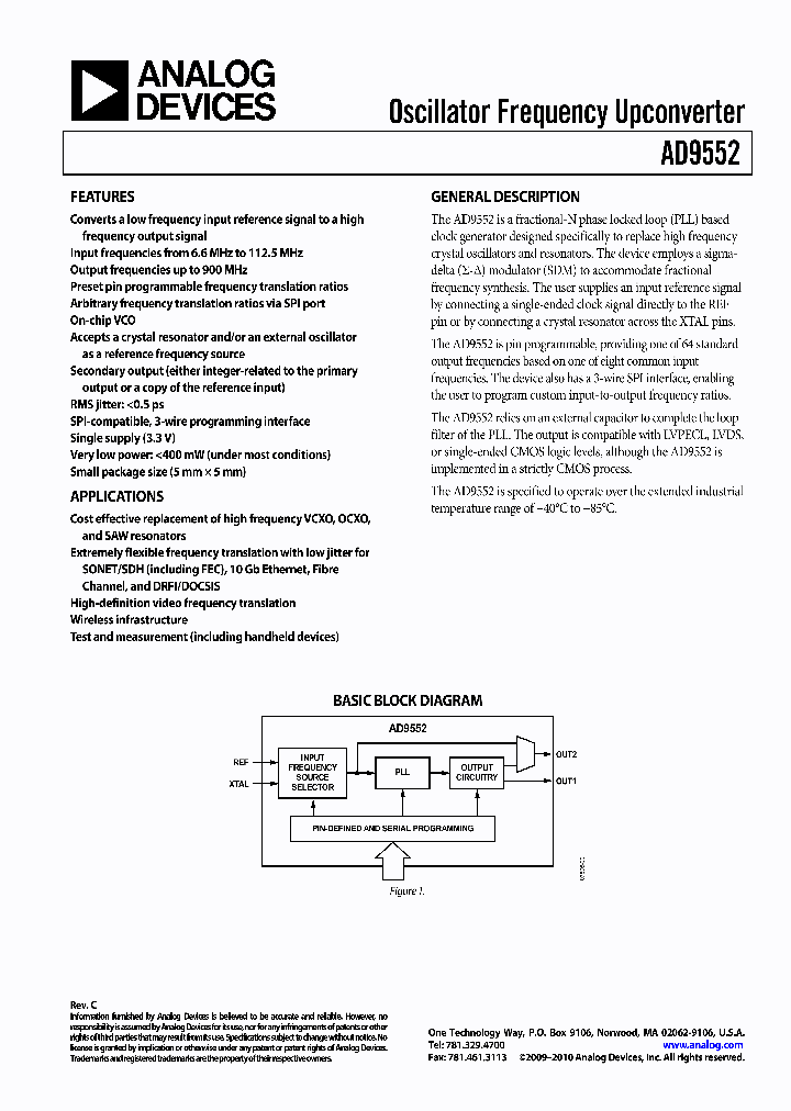 AD9552_5058312.PDF Datasheet