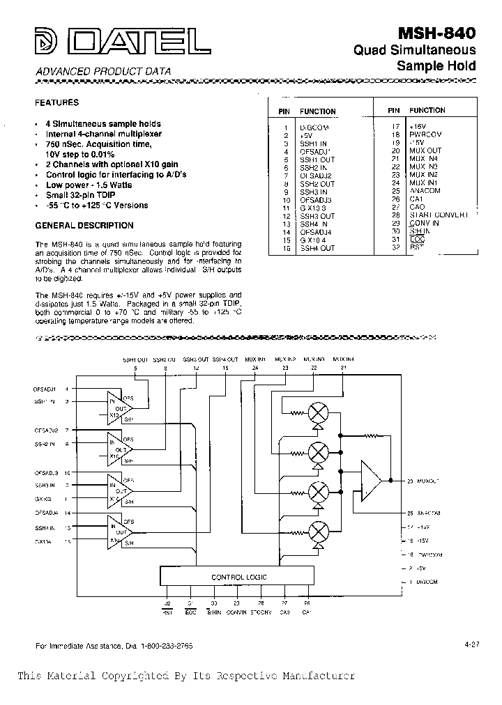 MSH-840_28767.PDF Datasheet