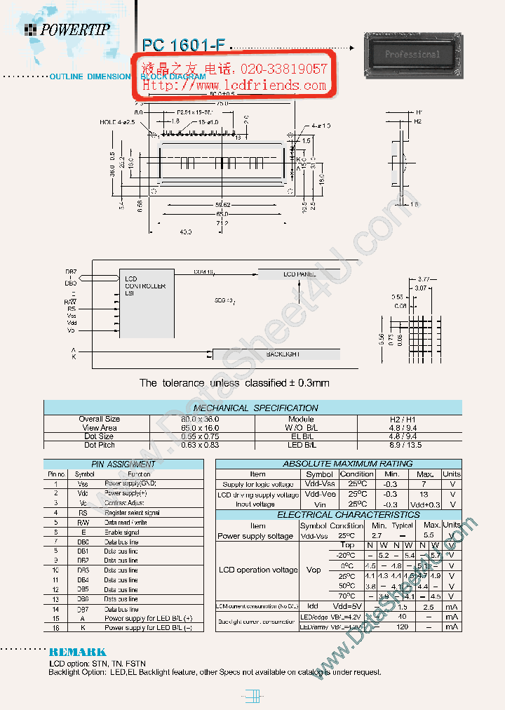 PC1601F_42569.PDF Datasheet