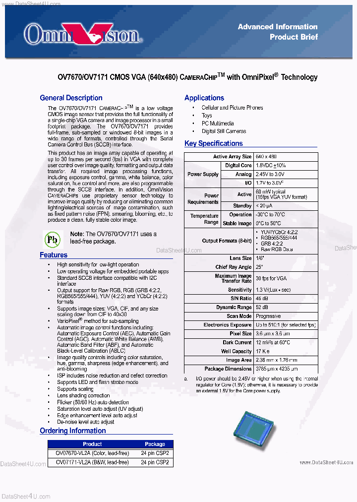 OV7670_45014.PDF Datasheet