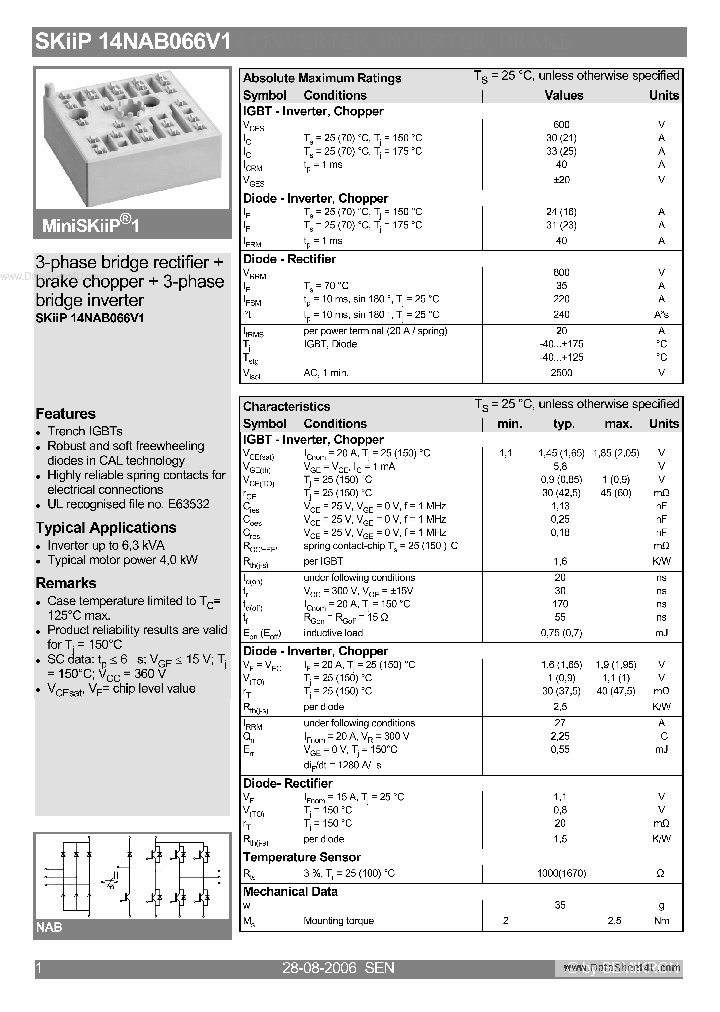 SKIIP14NAB066V1_133754.PDF Datasheet