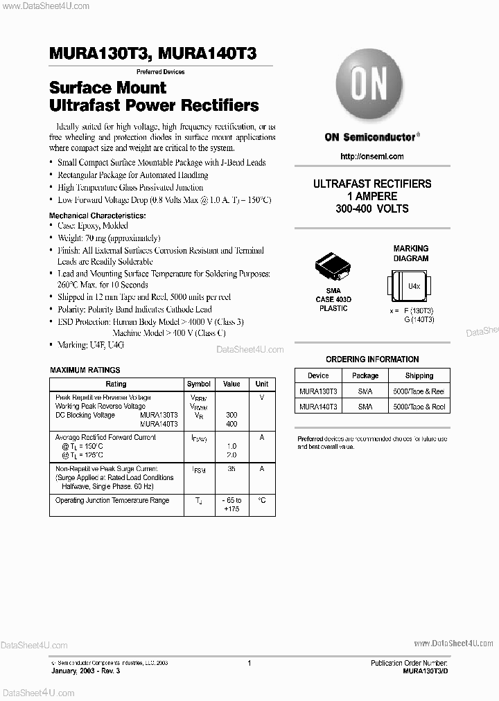 MURA130T3_137602.PDF Datasheet