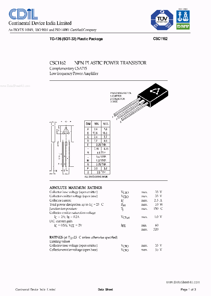 CSC1162_155805.PDF Datasheet