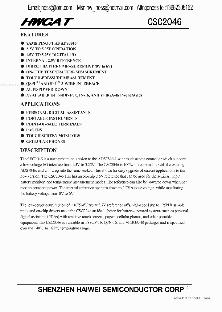 CSC2046_155812.PDF Datasheet