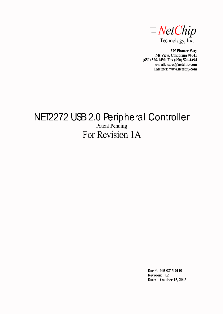 NET2272_470243.PDF Datasheet