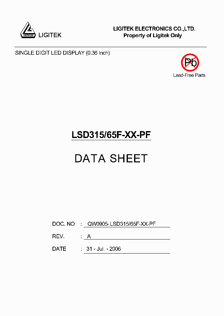 LSD315-65F-XX-PF_728350.PDF Datasheet