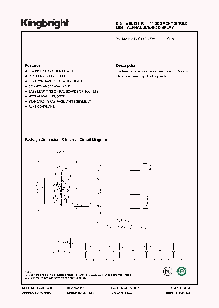 PSC39-21GWA_803209.PDF Datasheet