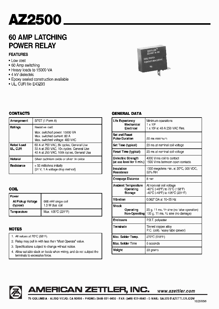 AZ2500P1-1A-48D_943069.PDF Datasheet