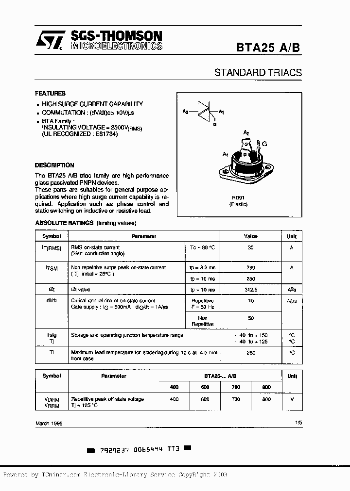 BTA25-800A_634302.PDF Datasheet