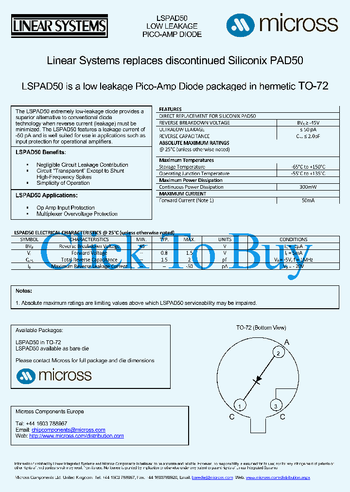 LSPAD50TO-72_990232.PDF Datasheet