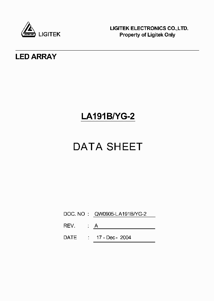 LA191B-YG-2_1002734.PDF Datasheet