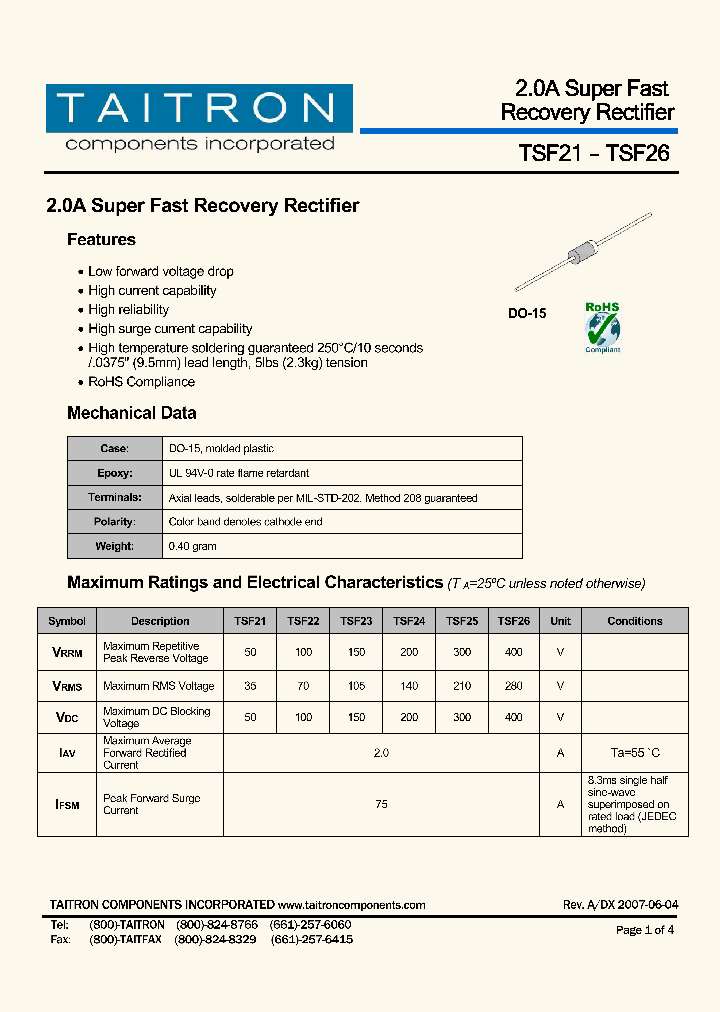 TSF21_1116707.PDF Datasheet