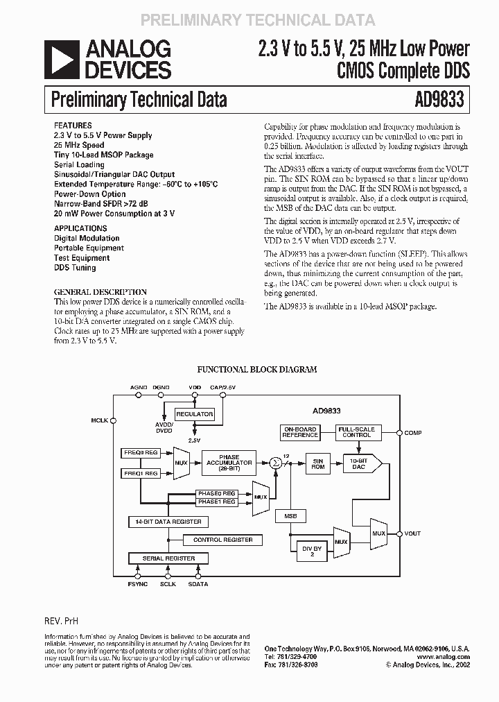 AD9833_985026.PDF Datasheet