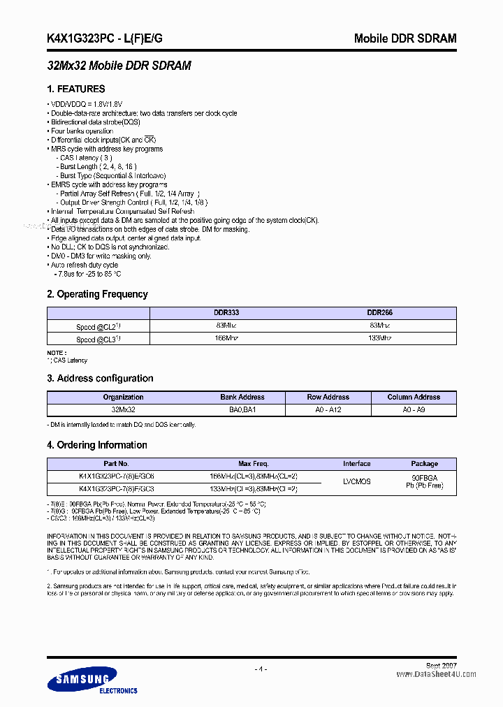 K4X1G323PC-FE_830527.PDF Datasheet