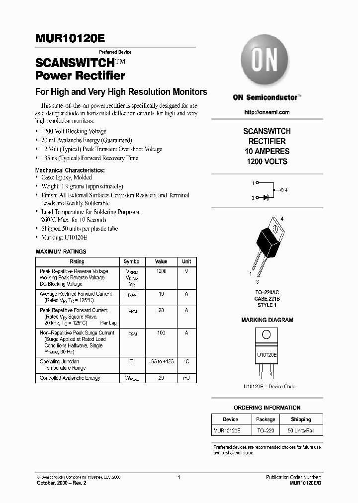 MUR10120ED_788485.PDF Datasheet