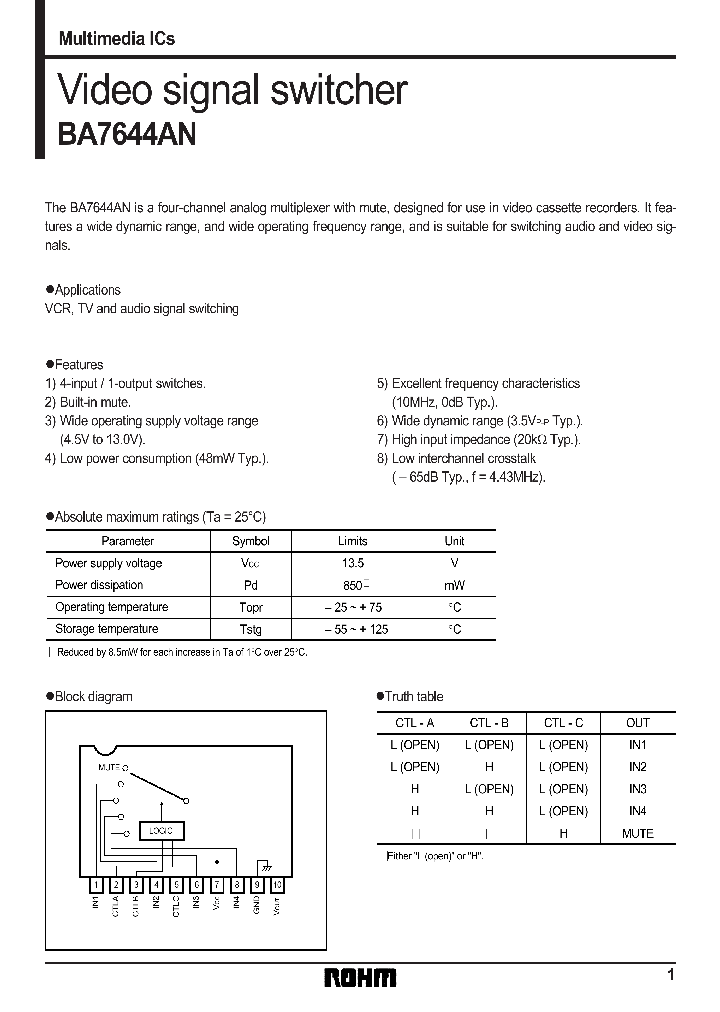 BA7644AN_1357402.PDF Datasheet