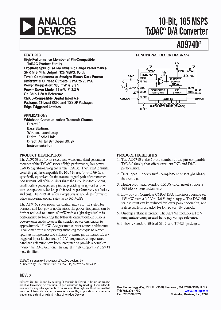 AD9740_1360546.PDF Datasheet