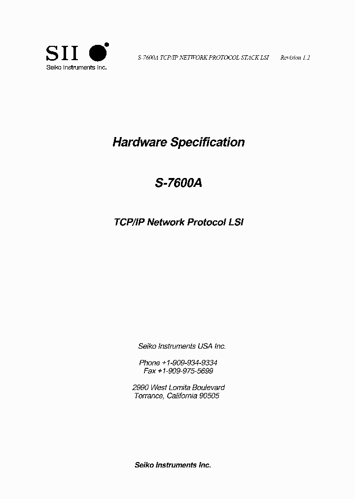 S-7600_1304626.PDF Datasheet