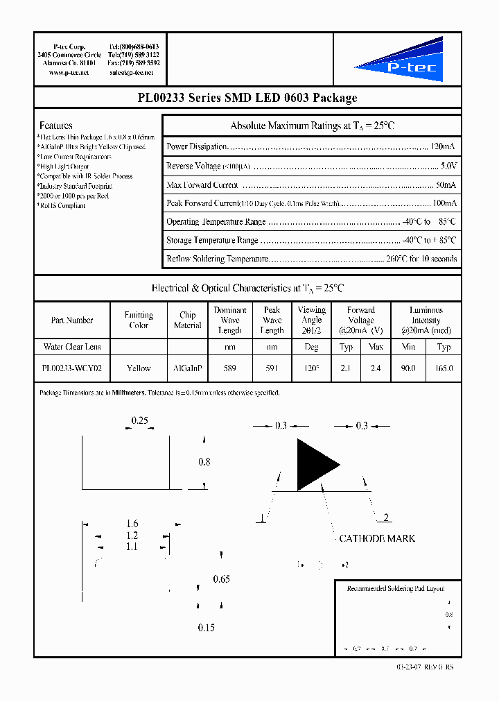 PL00233-WCY02_1454862.PDF Datasheet