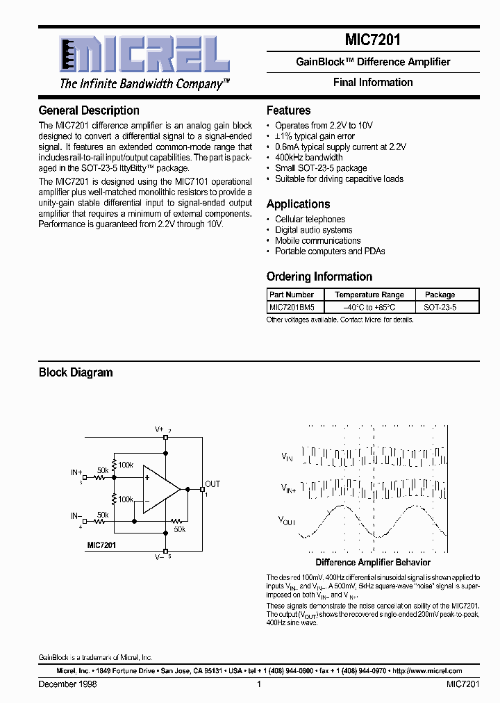 MIC7201_1580830.PDF Datasheet