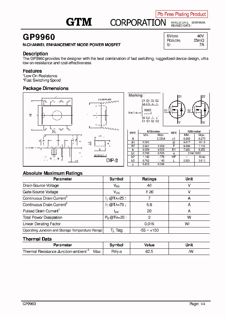 GP9960_1048588.PDF Datasheet