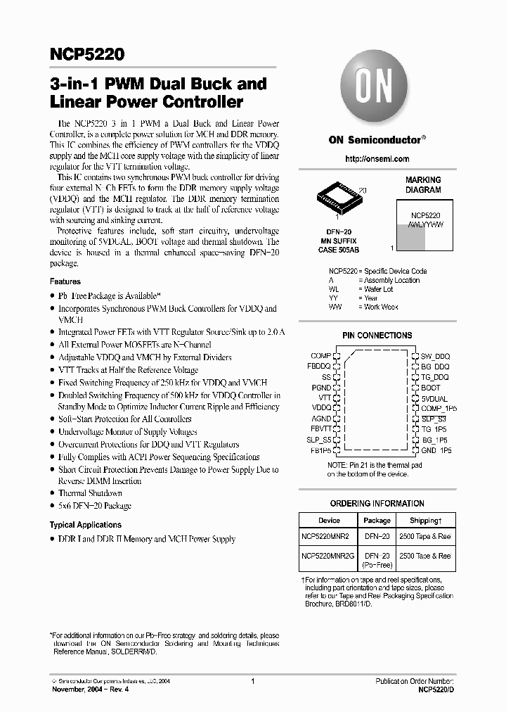 NCP5220AMNR2G_1119403.PDF Datasheet