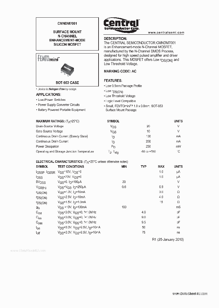 CMNDM7001_1762530.PDF Datasheet