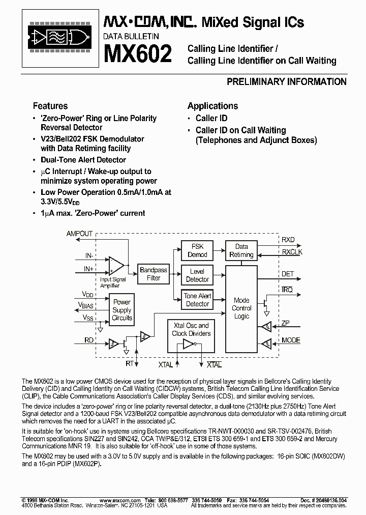 MX602_2011992.PDF Datasheet