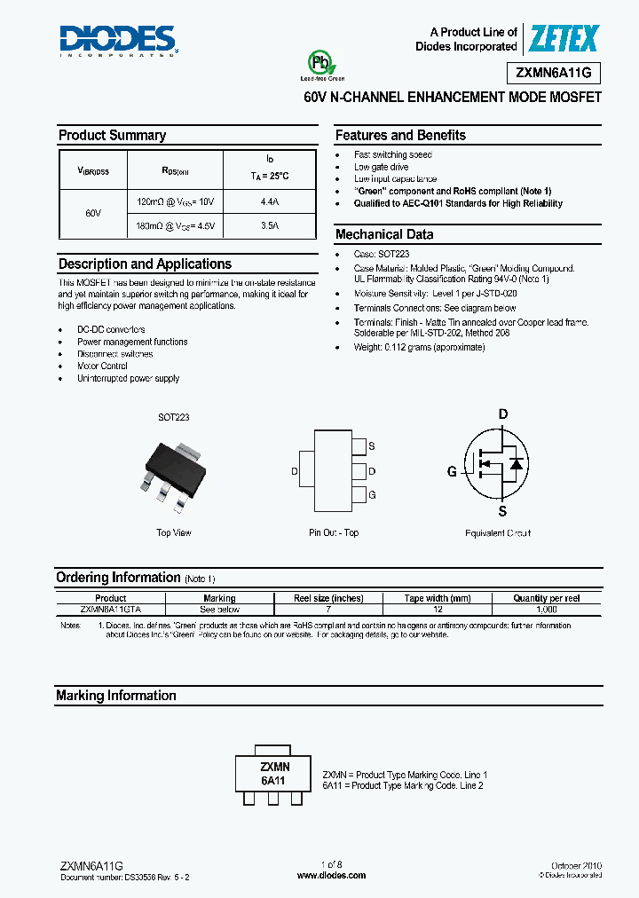 ZXMN6A11G_2048412.PDF Datasheet