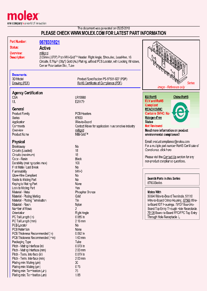 87833-1821_2174544.PDF Datasheet