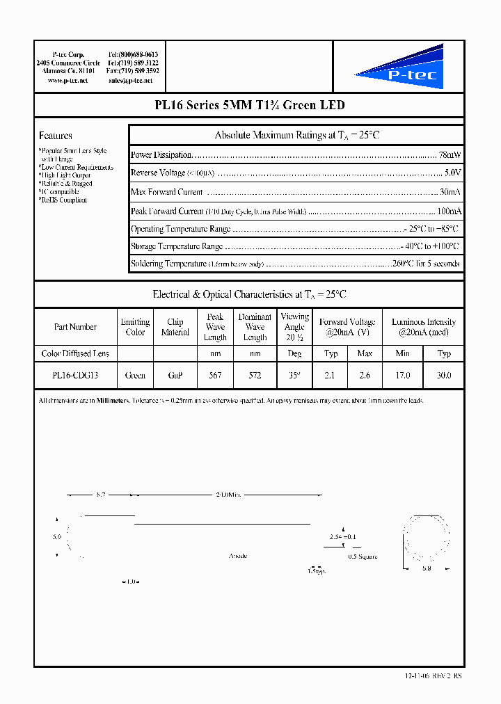 PL16-CDG13_2534269.PDF Datasheet