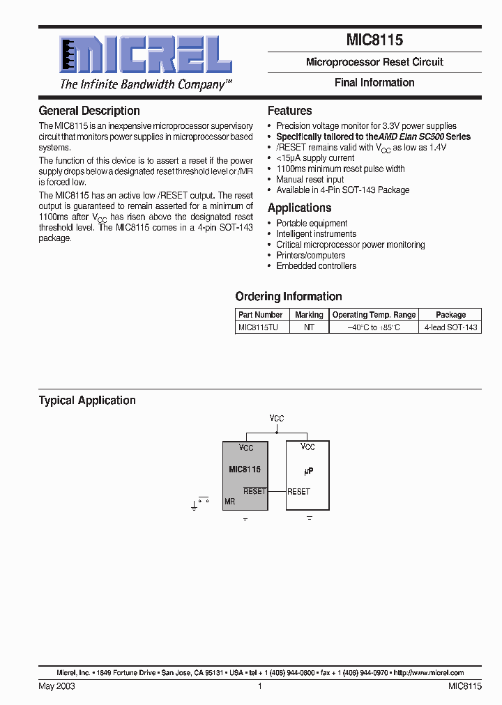 Etc81152609751pdf Datasheet Download Ic On Line 3027