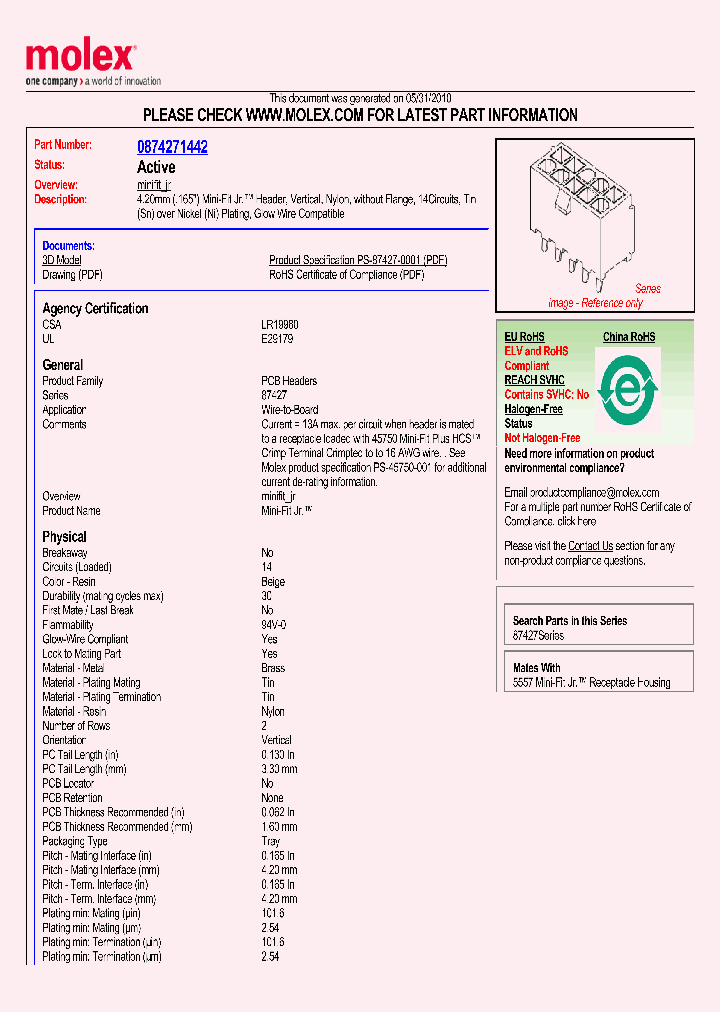 87427-1442_2610957.PDF Datasheet