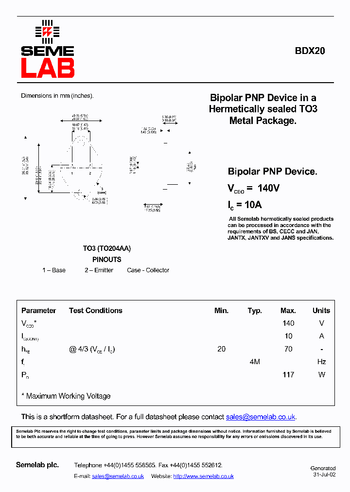 BDX20_2676498.PDF Datasheet