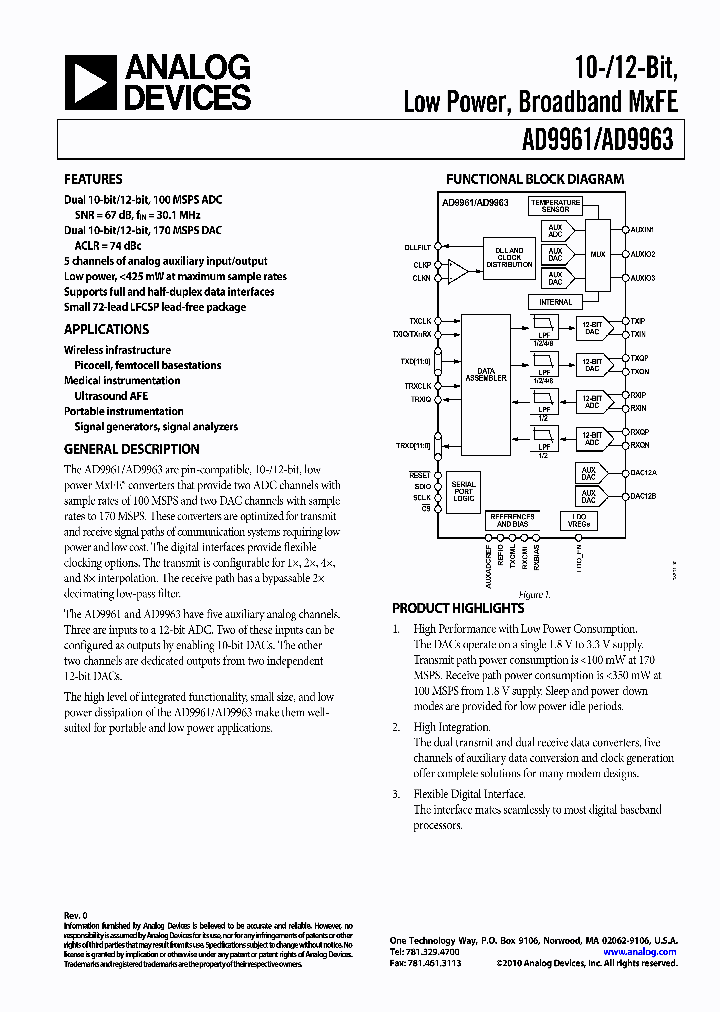 AD9963BCPZ_2746460.PDF Datasheet