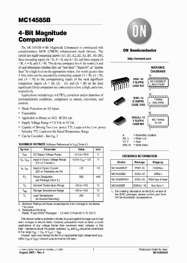 MC14585B-D_2832230.PDF Datasheet