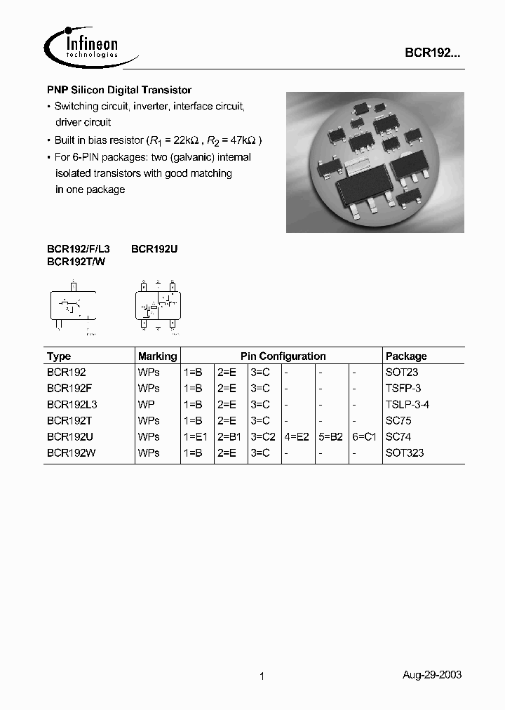 BCR192L3_2875364.PDF Datasheet