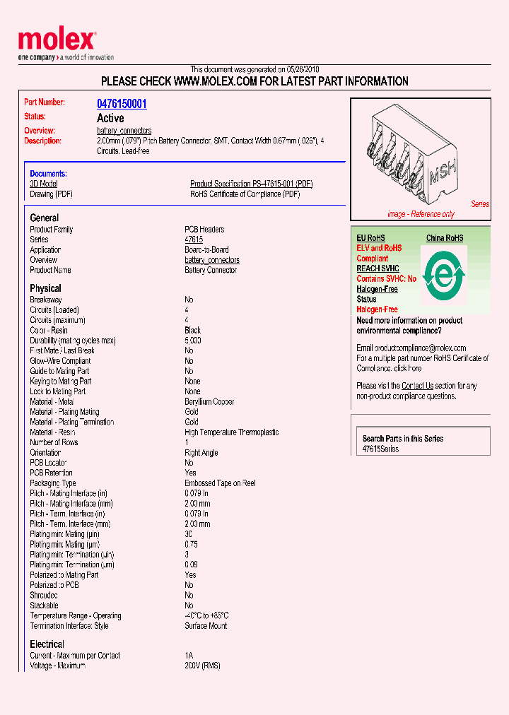 476150001_3002957.PDF Datasheet