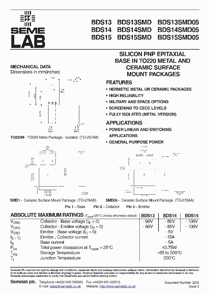 BDS13SMD_3024250.PDF Datasheet