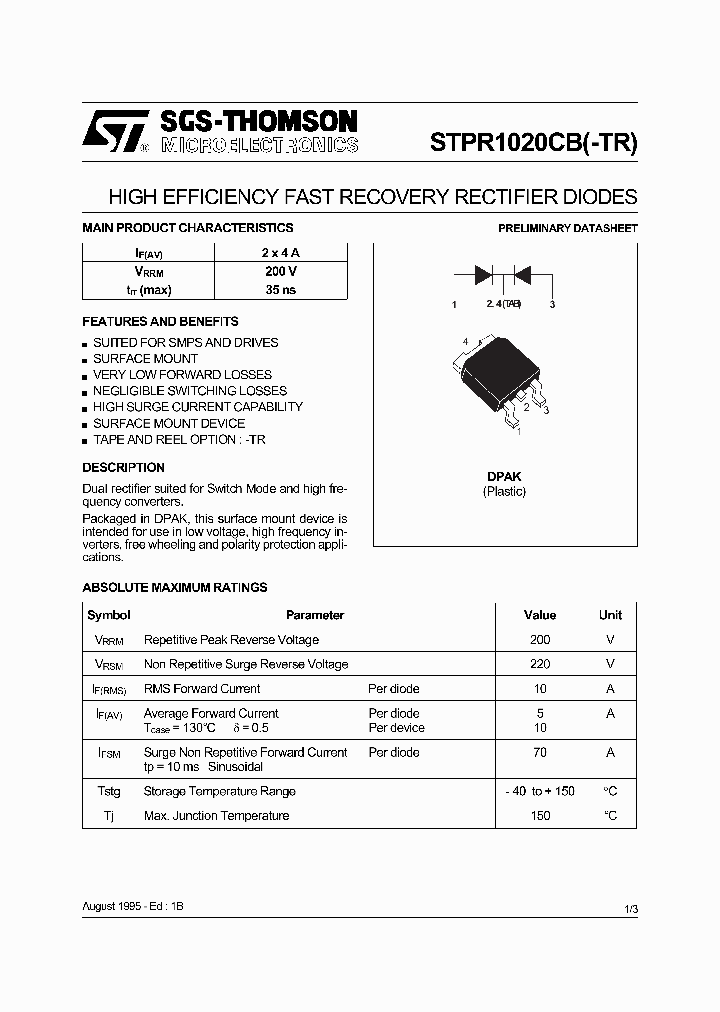 STPR1020CB-TR_3187748.PDF Datasheet