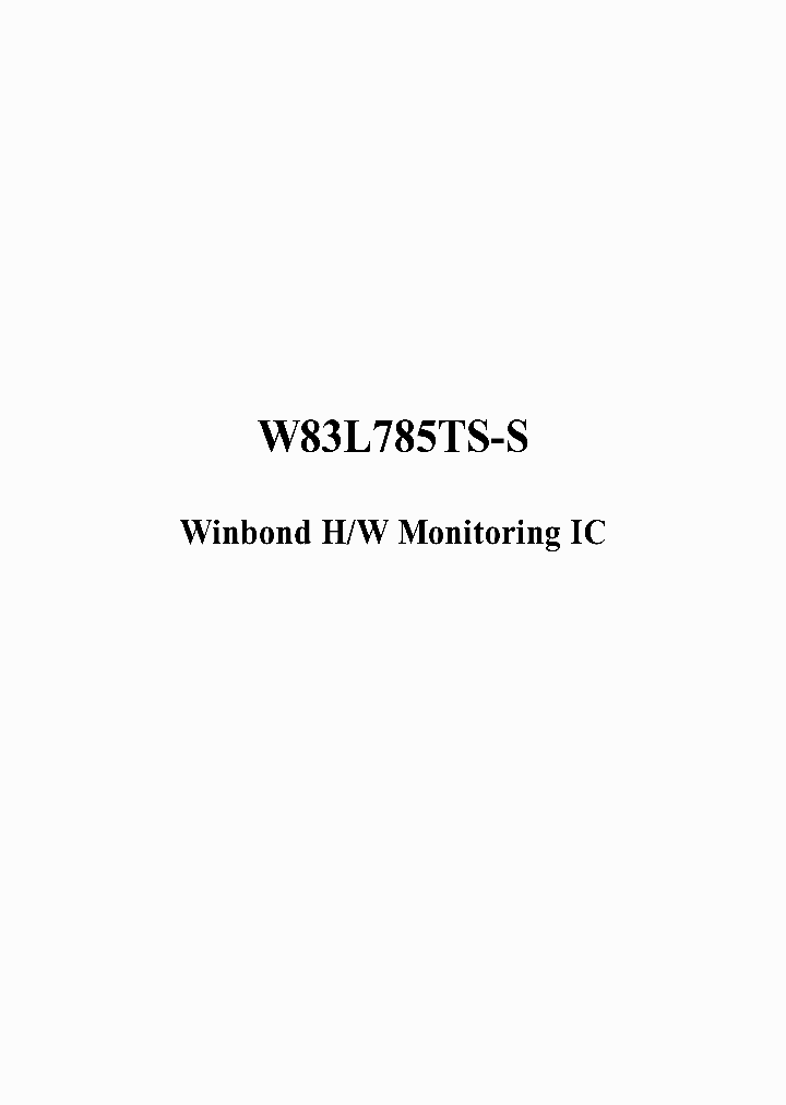 W86L785TS-S_3190241.PDF Datasheet