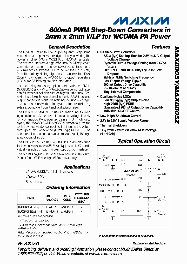 MAX8805Z_3415636.PDF Datasheet