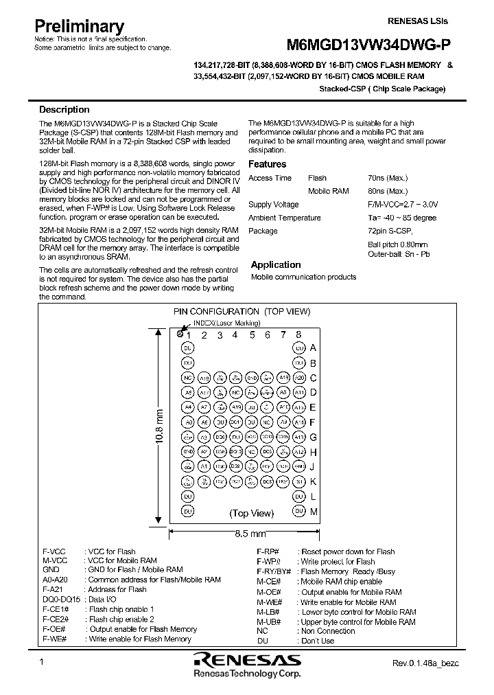 M6MGD13VW34DWG-P_3458704.PDF Datasheet