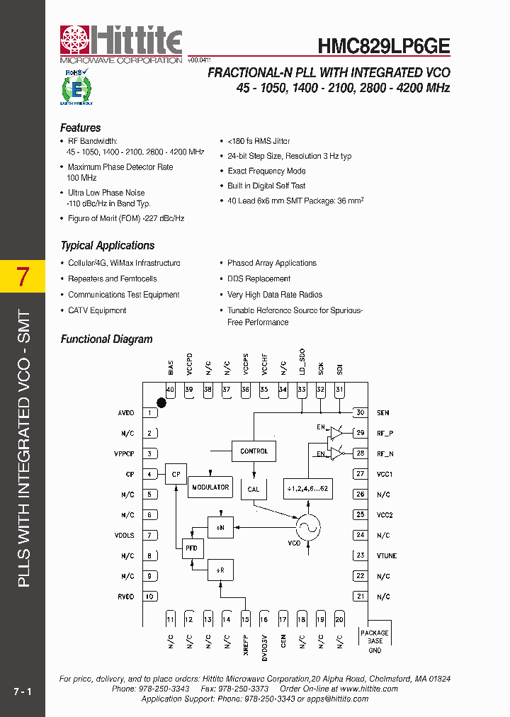 HMC829LP6GE_3695316.PDF Datasheet