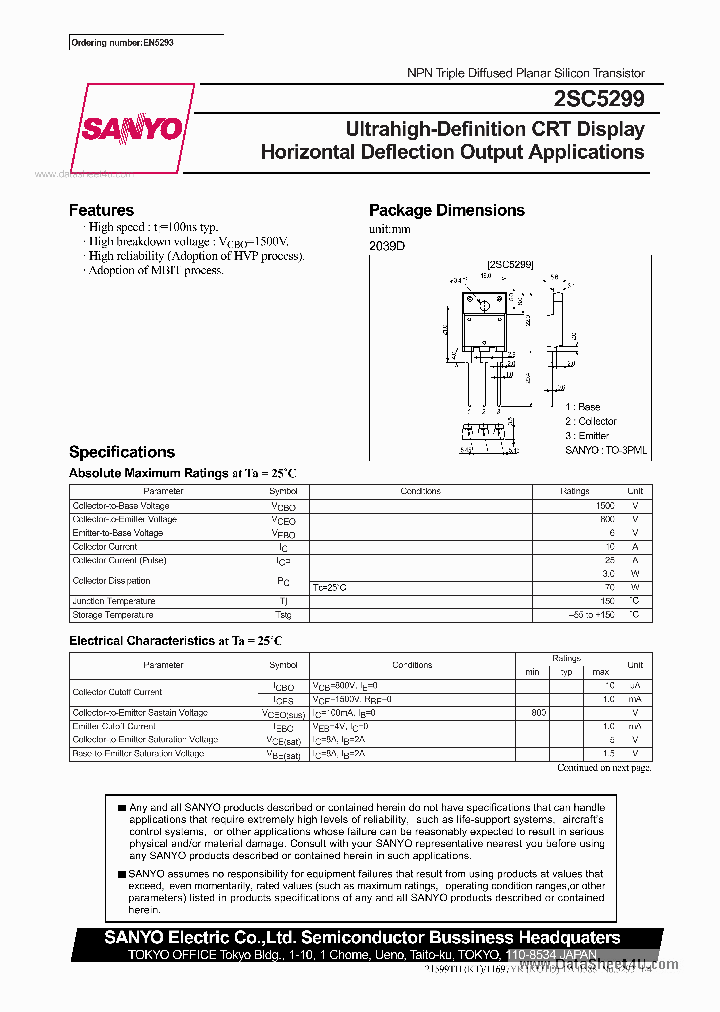 C5299 3698135 Pdf Datasheet Download Ic On Line