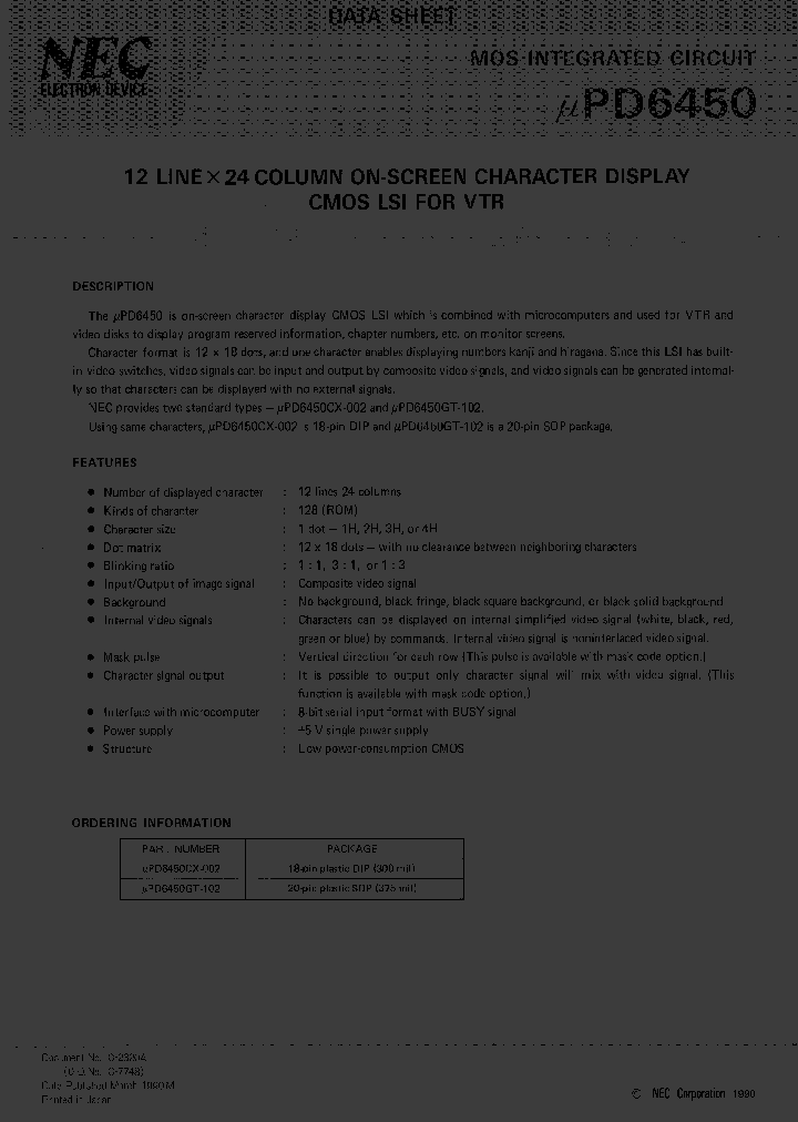 UPD6450CX-XXX_3720758.PDF Datasheet