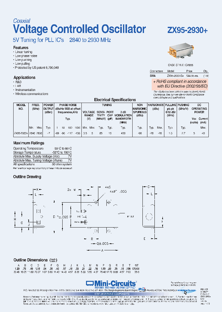 ZX95-2930_3786809.PDF Datasheet Download --- IC-ON-LINE